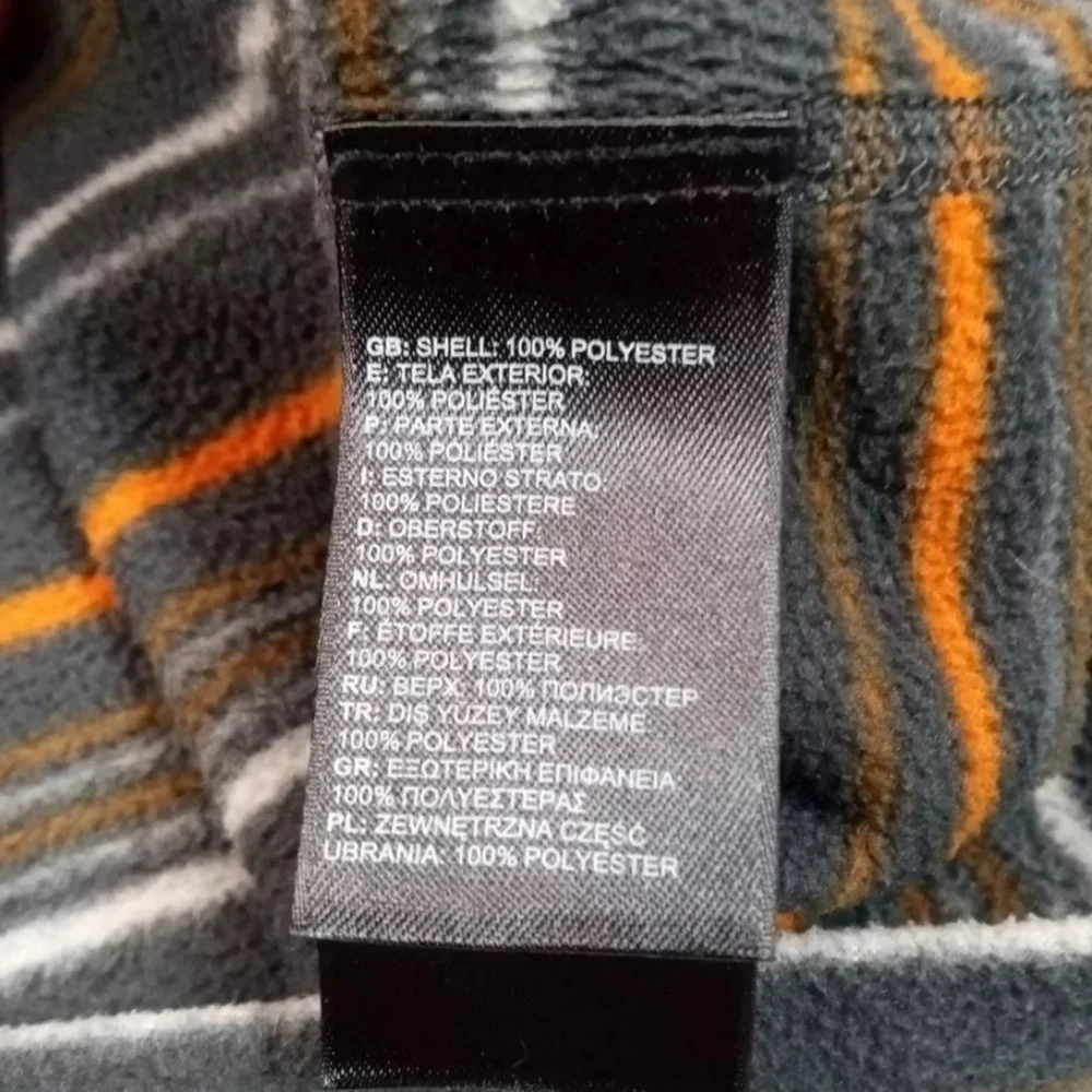Northface Men's Sweatshirt Quarter Zip Gray Strip XL‎